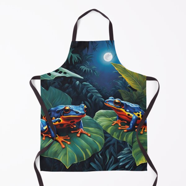 Item preview, Colorful Amazon Frogs Under Moonlight - Tropical Night designed and sold by NocturnalNook.