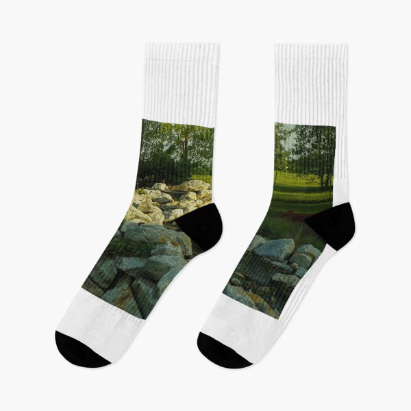 Item preview, A view of a park with stones and water designed and sold by dabingboshi.