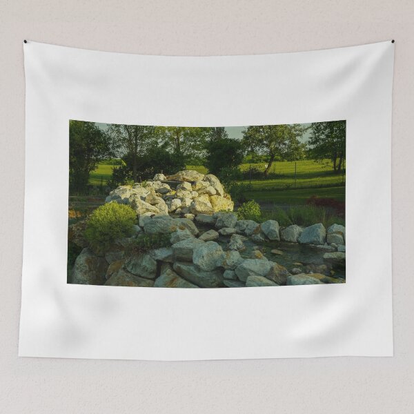 Item preview, A view of a park with stones and water designed and sold by dabingboshi.