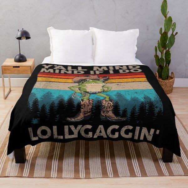 Item preview, Y'all Mind If I Do Some Lollygagging Cowboy Frog Vintage designed and sold by LeoVargasVelha.