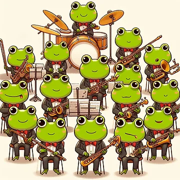 Artwork thumbnail, Frogs by Azrora