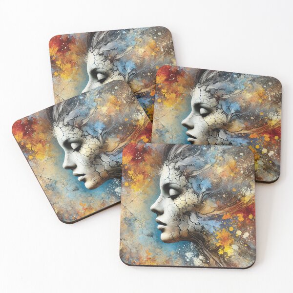 Item preview, abstract textures of woman's face designed and sold by Random Designs.
