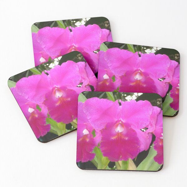 Item preview, Glittery Purple Orchids Accented with Red, Pink, and White designed and sold by JoyousArt4u.