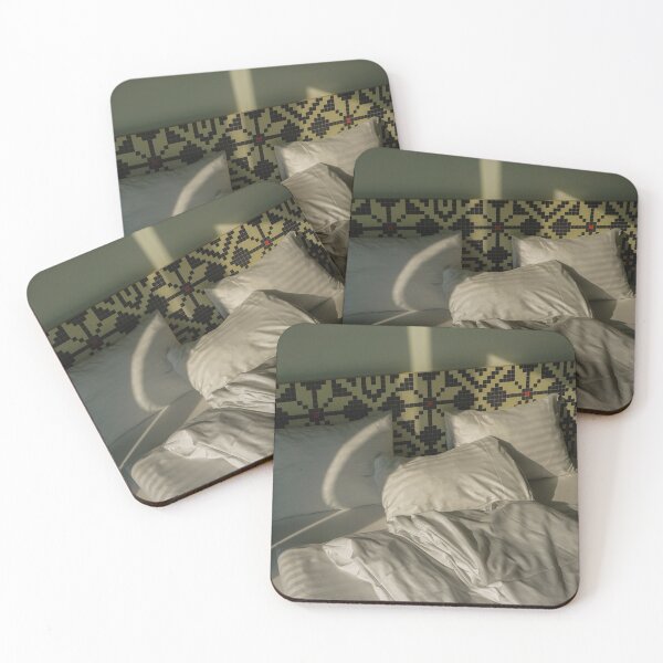 Item preview, A bed with three pillows and a blanket designed and sold by dabingboshi.