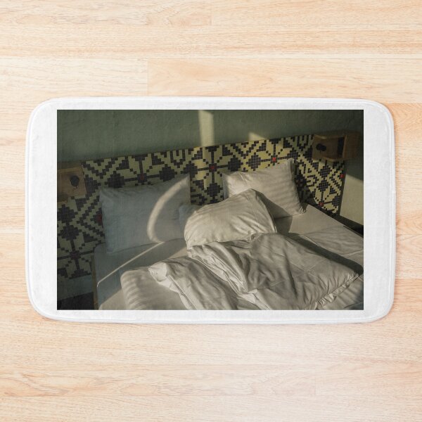 Item preview, A bed with three pillows and a blanket designed and sold by dabingboshi.