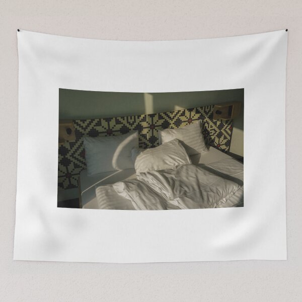 Item preview, A bed with three pillows and a blanket designed and sold by dabingboshi.