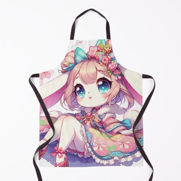 Item preview, "Cute fantasy rabbit in a floral outfit designed and sold by taworn.