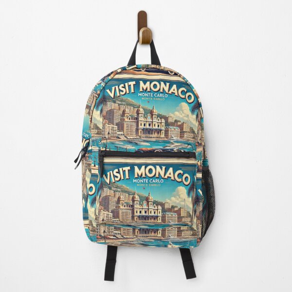 Item preview, Luxury Monaco Travel Poster with Bentley Brooklands designed and sold by Meta2Physical.