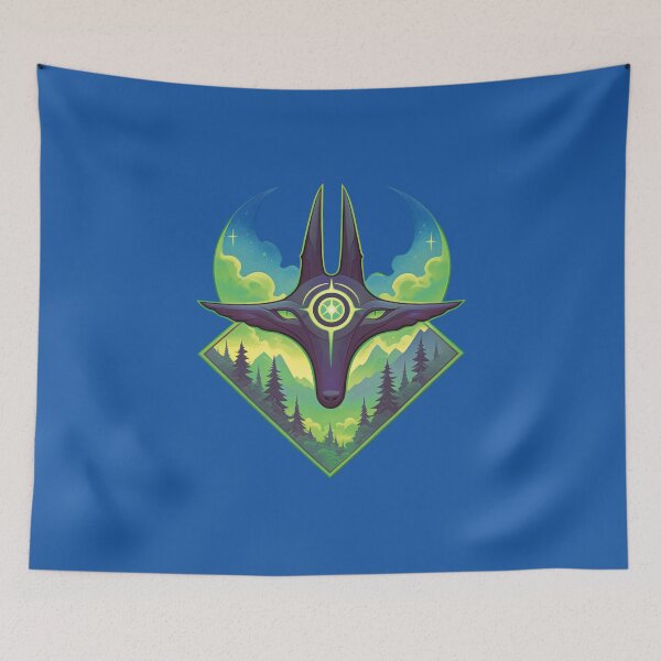Item preview, Lunar Fox Spirit - Mystical Night Guardian designed and sold by Myndari.