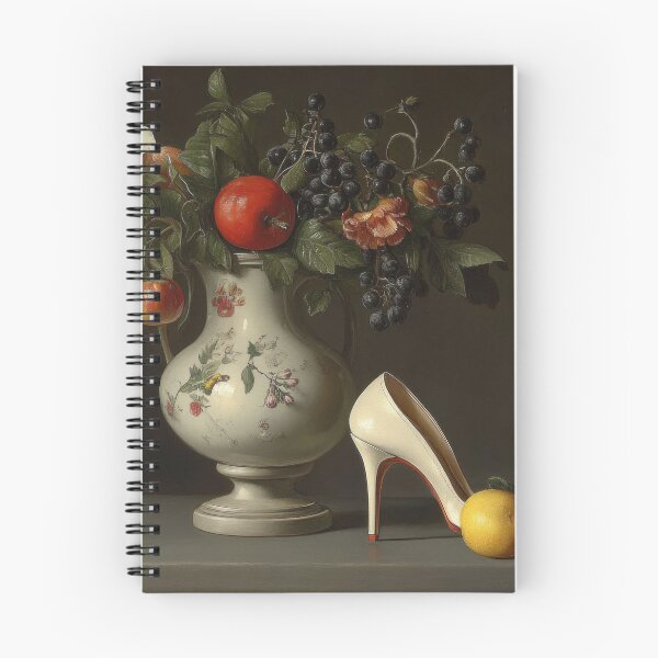 Item preview, Dutch masters flowers in vase with white high heel designed and sold by mood-creator.