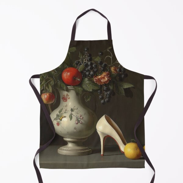 Item preview, Dutch masters flowers in vase with white high heel designed and sold by mood-creator.
