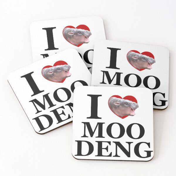 Aperçu de l'œuvre J'aime Moo Deng créée et vendue par is4bxlle.