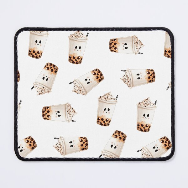Item preview, Latte Madness seamless pattern with sweet drink and chocolate balls designed and sold by natalidesign.