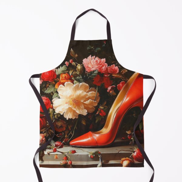 Item preview, Red heel with flowers designed and sold by mood-creator.
