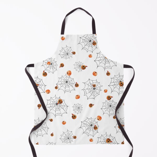 Item preview, Seamless pattern with black cobwebs and cute pumpkins with heads of cute freaks designed and sold by natalidesign.