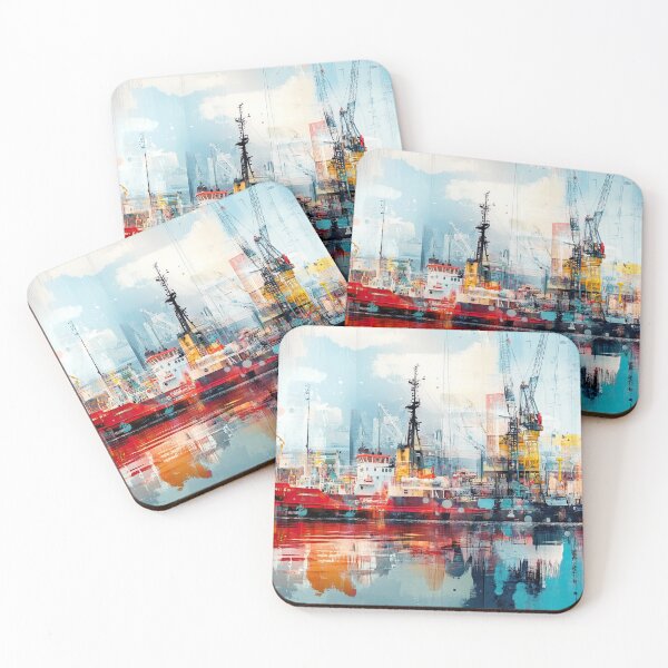 Item preview, Rotterdam port in popping colours designed and sold by mood-creator.