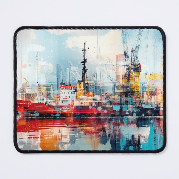 Item preview, Rotterdam port in popping colours designed and sold by mood-creator.