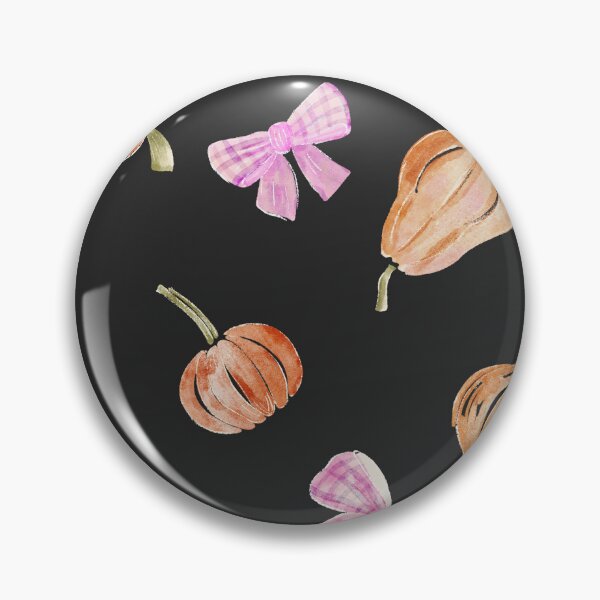 Item preview, Cute Pink Bows and Pumpkins on Black &Preppy Coquette Aesthetics designed and sold by aneladesigns.