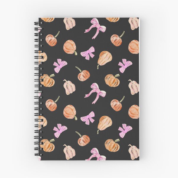 Item preview, Cute Pink Bows and Pumpkins on Black &Preppy Coquette Aesthetics designed and sold by aneladesigns.