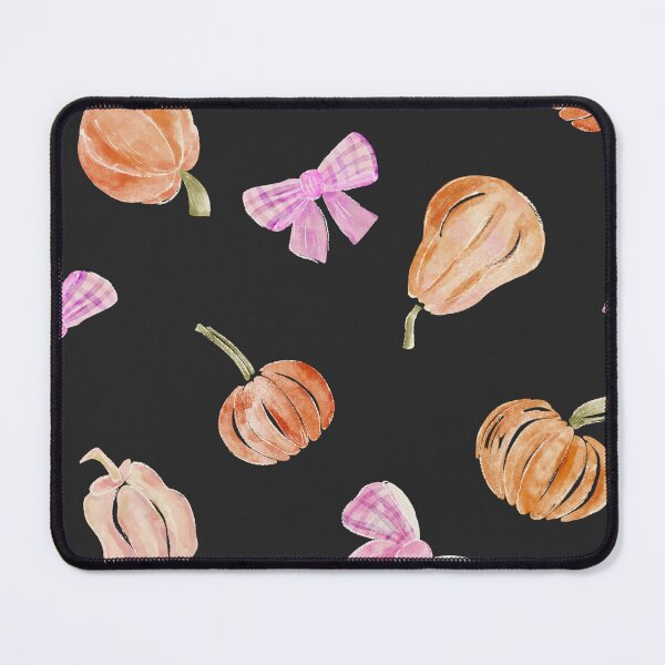 Item preview, Cute Pink Bows and Pumpkins on Black &Preppy Coquette Aesthetics designed and sold by aneladesigns.