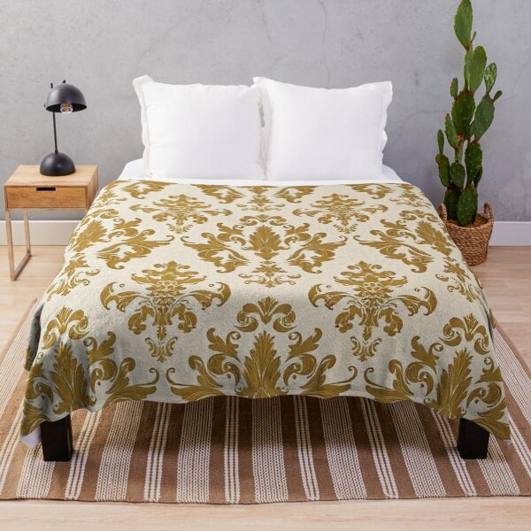 Item preview, Beige & Antique Gold Damask  designed and sold by DesignsByPrnces.