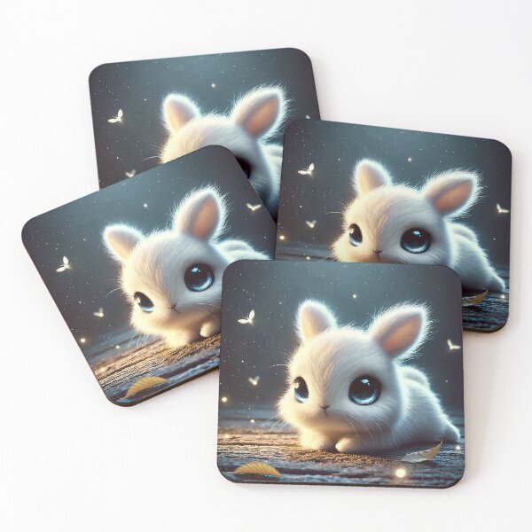 Item preview, Sad White Rabbit under the Fireflies designed and sold by Astralia.