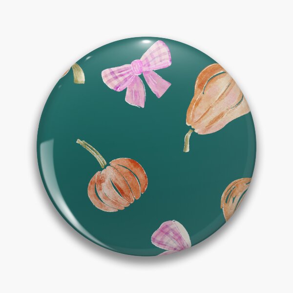 Item preview, Cute Pink Bows and Pumpkins on Green &Preppy Coquette Aesthetics designed and sold by aneladesigns.