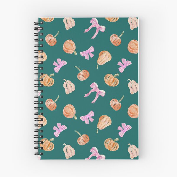 Item preview, Cute Pink Bows and Pumpkins on Green &Preppy Coquette Aesthetics designed and sold by aneladesigns.