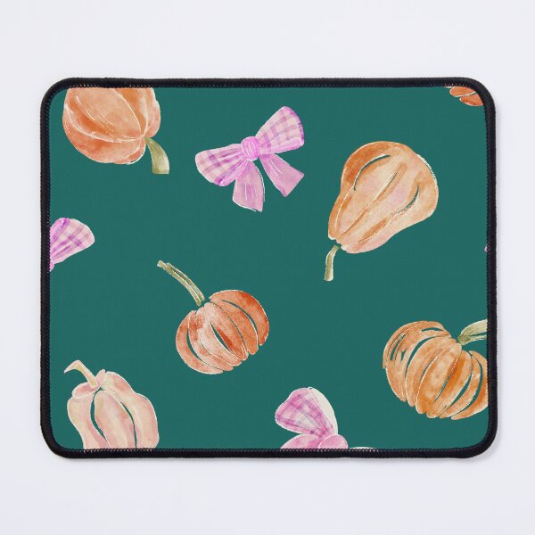 Item preview, Cute Pink Bows and Pumpkins on Green &Preppy Coquette Aesthetics designed and sold by aneladesigns.