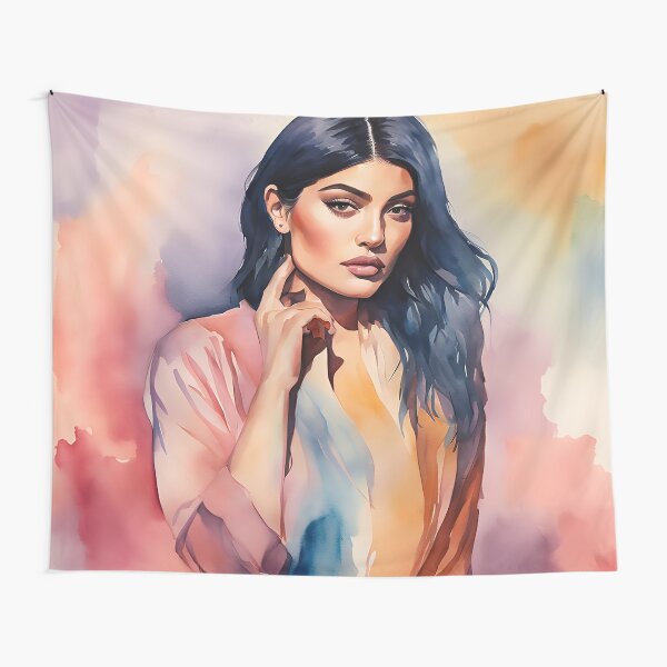 Aperçu de l'œuvre Belle peinture à l'aquarelle de Kylie Jenner créée et vendue par Juana-.