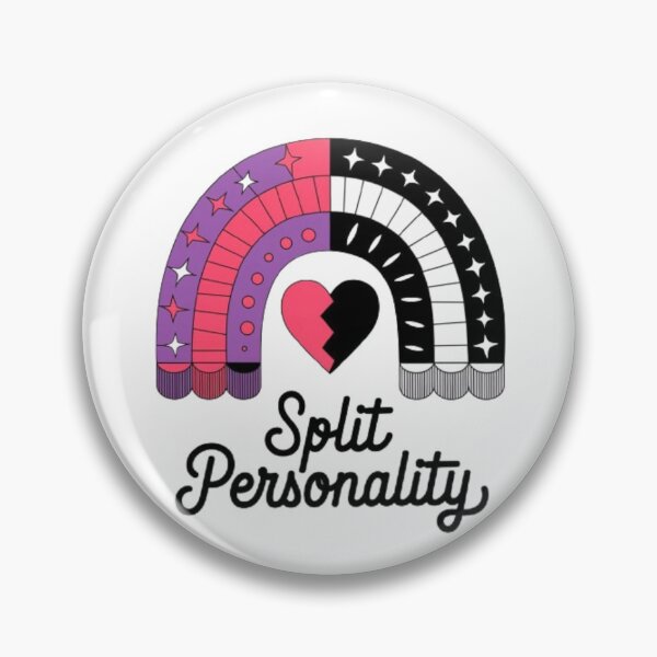 Item preview, Split Personality Rainbow and Heart - Dual Nature Design designed and sold by GemBob Creations.