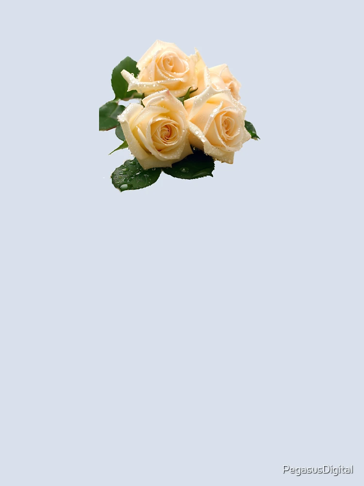 Thumbnail 4 of 4, Boxy T-Shirt, Ivory Roses - Roses Collection designed and sold by Styled by Anne.