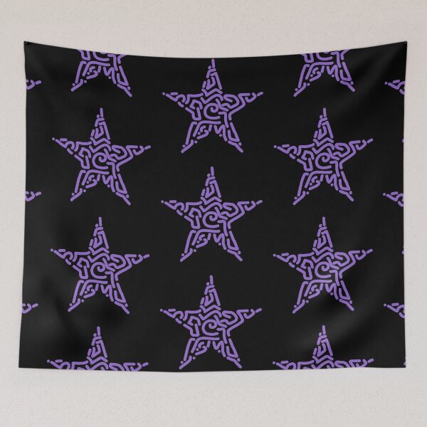 Item preview, Purple doodle star designed and sold by honeyehshu.