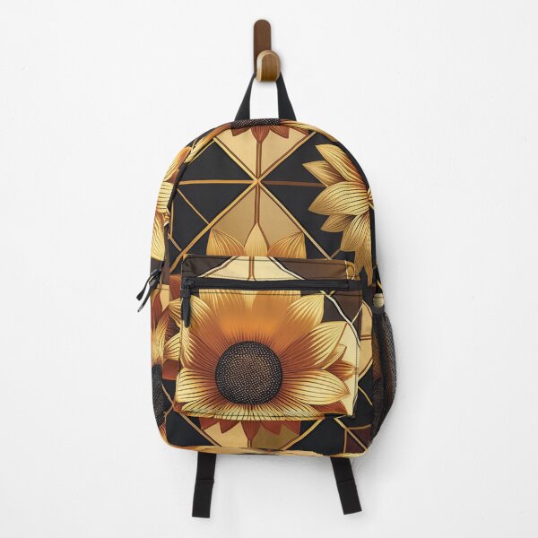 Item preview, An art Deco-inspired sunflower checkerboard pattern design. designed and sold by HEMRO.