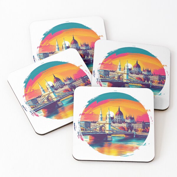 Item preview, Sunset Over Budapest Dark T-Shirt designed and sold by SnapStylegoods.