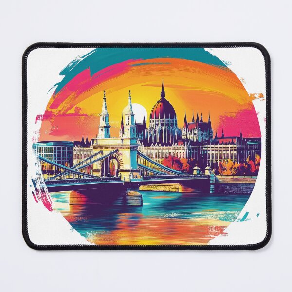 Item preview, Sunset Over Budapest Dark T-Shirt designed and sold by SnapStylegoods.