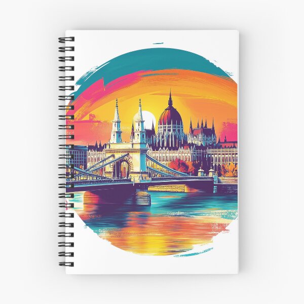 Item preview, Sunset Over Budapest Dark T-Shirt designed and sold by SnapStylegoods.