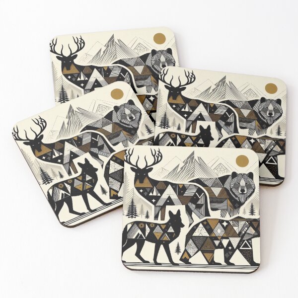 Item preview, Geometric animal silhouette art designed and sold by Dominika Farkašová.