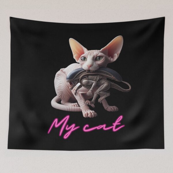 Item preview, Cat Sphinx & Xenomorph designed and sold by MudMaster.