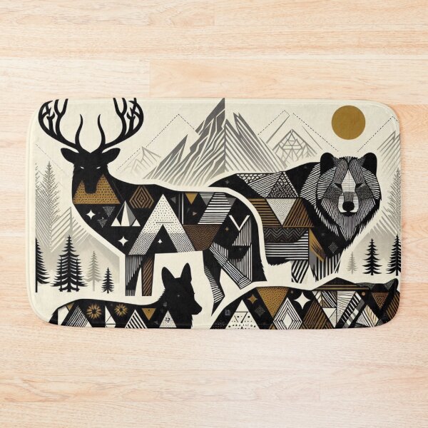 Item preview, Geometric animal silhouette art designed and sold by Dominika Farkašová.