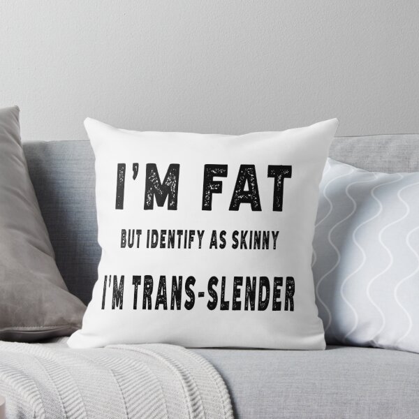 Aperçu de l'œuvre JE SUIS GROS MAIS JE ME IDENTIFIE COMME MAIGRE JE SUIS TRANS-MINCE. DESIGN NOIR créée et vendue par Rejiboustarts.