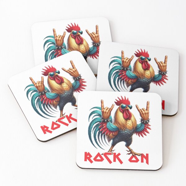 Item preview, Cool Rooster ROCK ON designed and sold by All4ROCK.