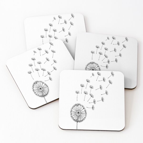 Item preview, Whispers in the Wind, dandelion line art designed and sold by sulton7.