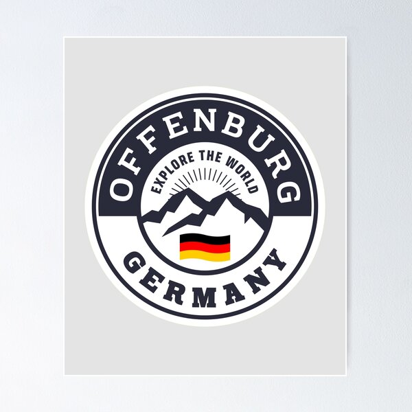 Item preview, Offenburg Germany Black and White Crest designed and sold by World Designs.