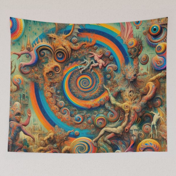 Item preview, Paintings inspired by Hieronymus Bosch 5 designed and sold by Psychedeliconly.