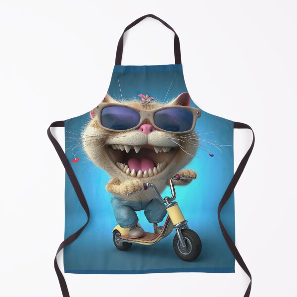 Item preview, Crazy cat on scooter designed and sold by Osintown.