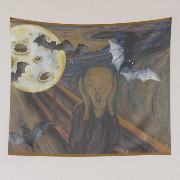 Item preview, The Scream: A Halloween Twist on Edvard Munch's Masterpiece designed and sold by Happy-Karma.