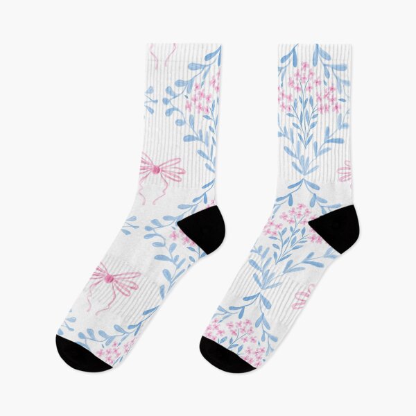 Item preview, Pink and Blue Coquette Aesthetic &Cute Pretty Preppy Watercolor Pink Bows  designed and sold by aneladesigns.