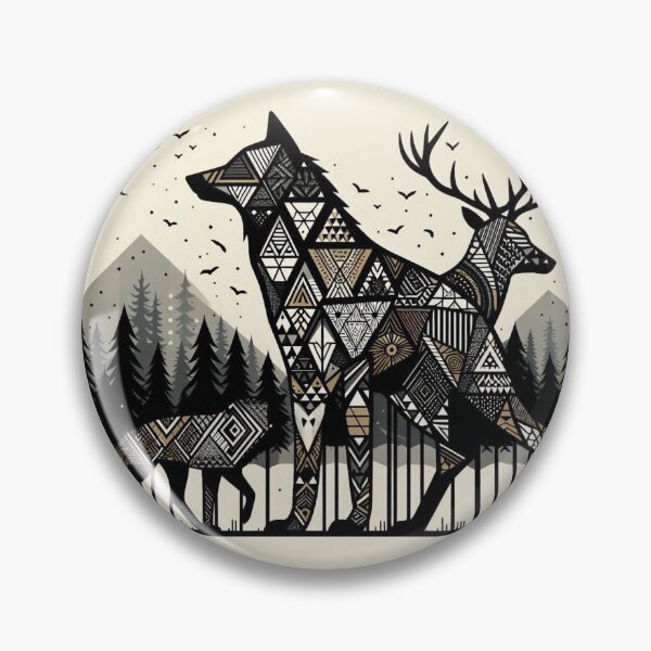 Item preview,  intricate wildlife geometry patterns designed and sold by Dominika Farkašová.