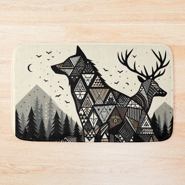 Item preview,  intricate wildlife geometry patterns designed and sold by Dominika Farkašová.